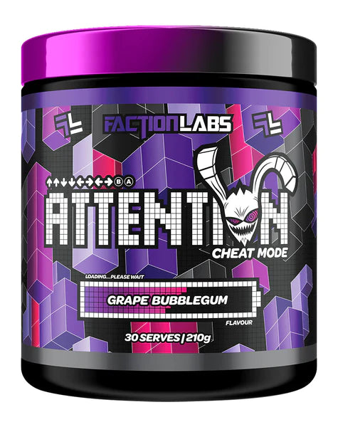 Attention Cheat Mode Grape Bubblegum by Faction Labs