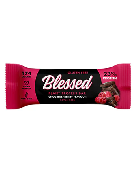 Plant Protein Bar Choc Raspberry by Blessed Plant Protein