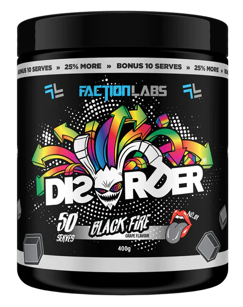 Disorder Black Fire 50 Serves by Faction Labs