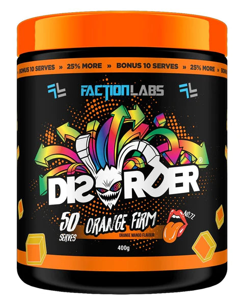 Disorder Orange Firm 50 Serves by Faction Labs