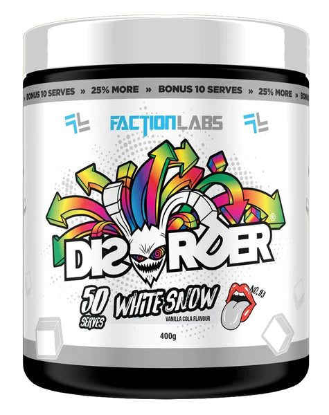 Disorder White Snow 50 Serves by Faction Labs