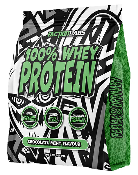 100% Whey Protein Chocolate Mint by Faction Labs