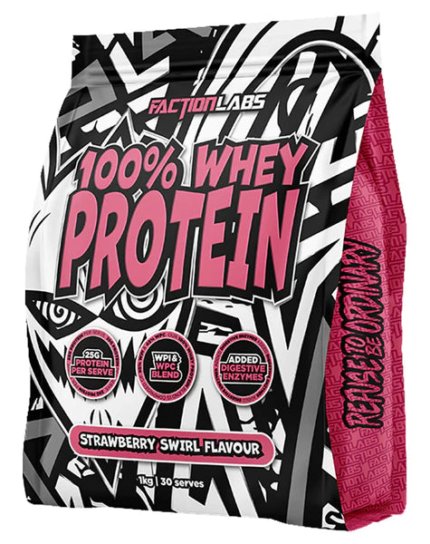 100% Whey Protein Strawberry Swirl by Faction Labs