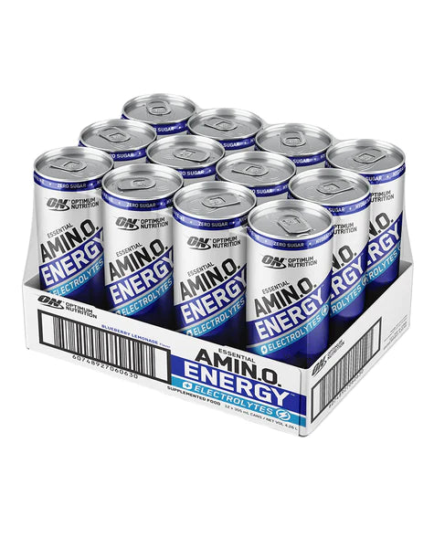 Essential Amino Energy + Electrolytes (Sparkling) RTD Blueberry Lemonade 12pk by Optimum Nutrition