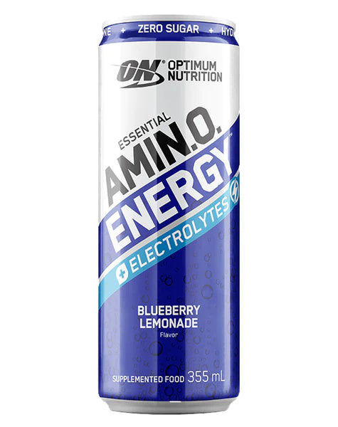 Essential Amino Energy + Electrolytes (Sparkling) RTD Blueberry Lemonade by Optimum Nutrition