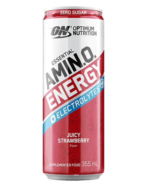 Essential Amino Energy + Electrolytes (Sparkling) RTD Juicy Strawberry by Optimum Nutrition