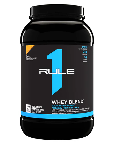 R1 Whey Blend Lightly Salted Caramel by Rule 1 Proteins