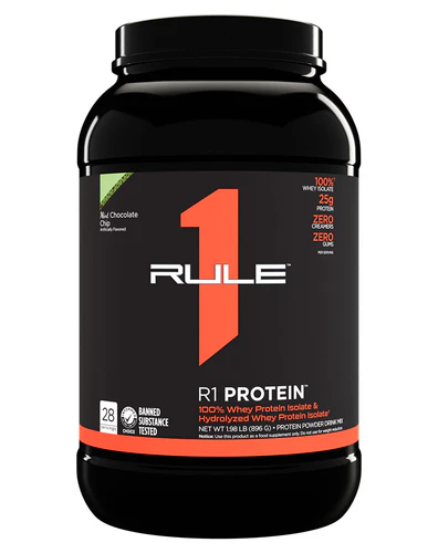R1 Protein Isolate 2lb 28 Serves Mint Chocolate Chip by Rule One Proteins