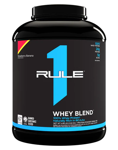 R1 Whey Blend Strawberry Banana by Rule 1 Proteins