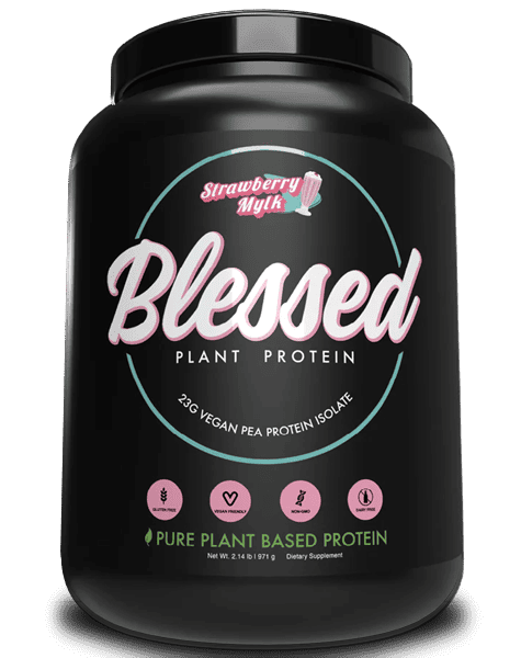 Plant Protein Strawberry Mylk by Blessed Plant Protein