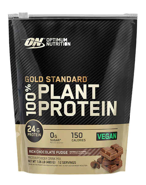 Gold Standard 100% Plant Protein Rich Chocolate Fudge by Optimum Nutrition