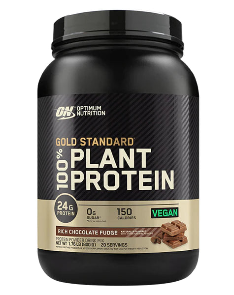 Gold Standard 100% Plant Protein Rich Chocolate Fudge by Optimum Nutrition