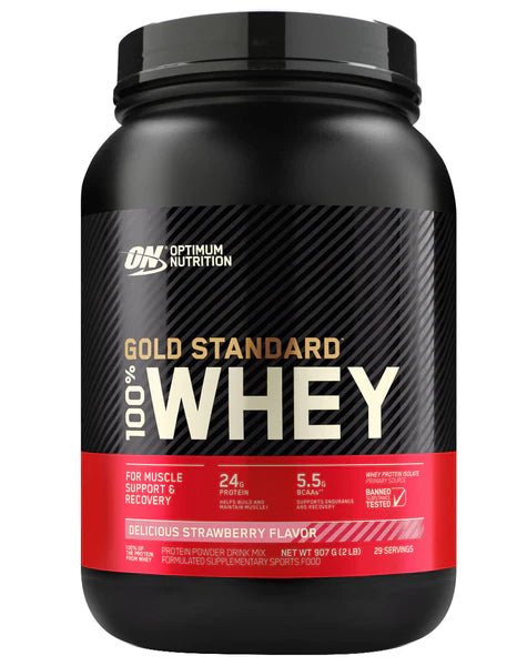 Gold Standard Whey Delicious Strawberry by Optimum Nutrition